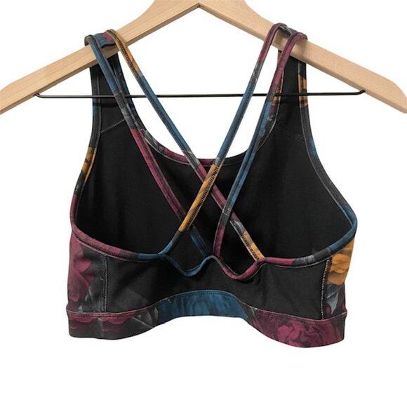 Nike Swoosh Icon Clash Floral Strappy Sports Bra Size Medium - Picture 5 of 12